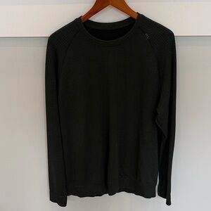 Lululemon Dark Green Textured Long Sleeve Sweater